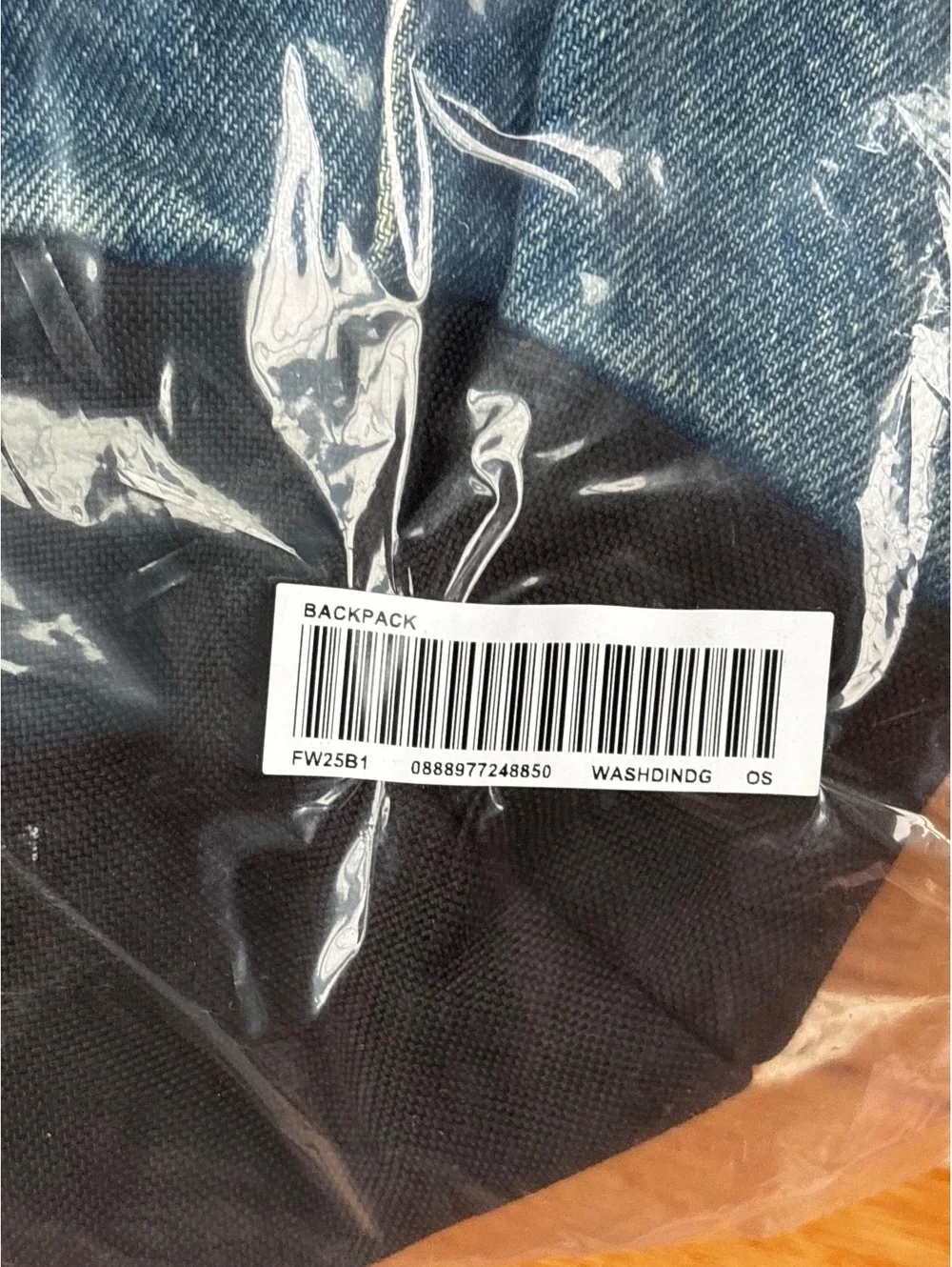 Supreme Denim Backpack Cordura Fabric - FW25 Washed Indigo
